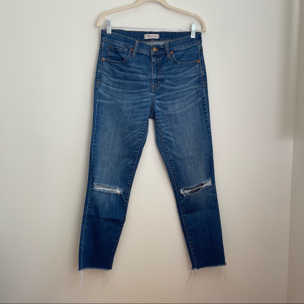 Women's Madewell 9-inch High Rise Skinny Jeans In Sunnyside Wash Size 29 G5216